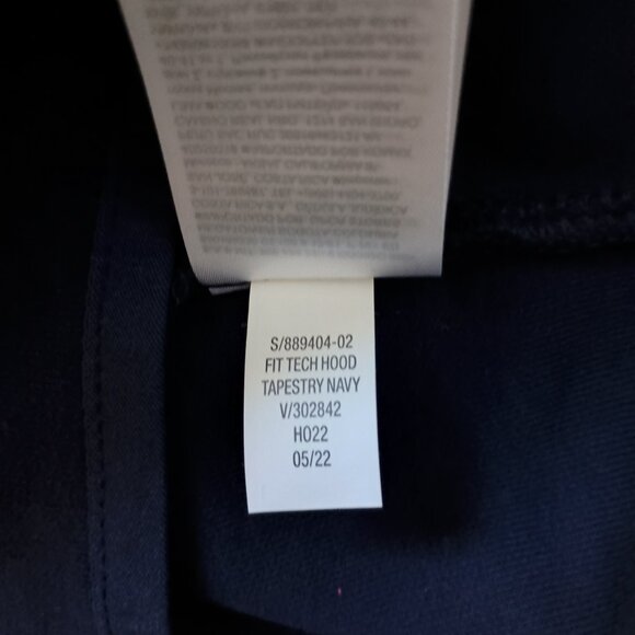 Gap Fit Full Zip Hoodie Medium-weight Navy Blue Youth Boys Size XL NWT - Picture 7 of 13